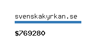 svenskakyrkan.se Website value calculator