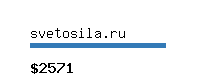 svetosila.ru Website value calculator