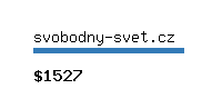 svobodny-svet.cz Website value calculator