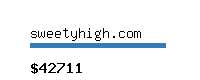 sweetyhigh.com Website value calculator