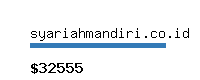 syariahmandiri.co.id Website value calculator