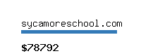 sycamoreschool.com Website value calculator