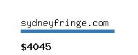 sydneyfringe.com Website value calculator