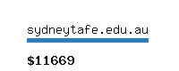 sydneytafe.edu.au Website value calculator