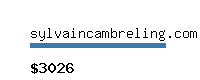 sylvaincambreling.com Website value calculator