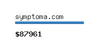 symptoma.com Website value calculator