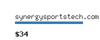 synergysportstech.com Website value calculator