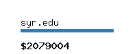 syr.edu Website value calculator