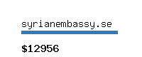 syrianembassy.se Website value calculator