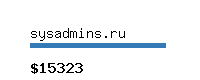 sysadmins.ru Website value calculator