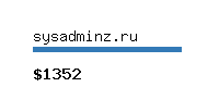 sysadminz.ru Website value calculator