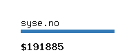 syse.no Website value calculator