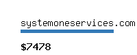 systemoneservices.com Website value calculator
