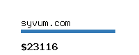 syvum.com Website value calculator