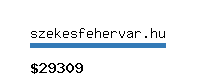 szekesfehervar.hu Website value calculator