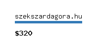 szekszardagora.hu Website value calculator