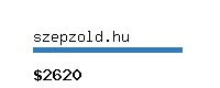 szepzold.hu Website value calculator