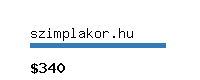 szimplakor.hu Website value calculator