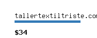 tallertextiltriste.com Website value calculator