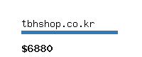 tbhshop.co.kr Website value calculator