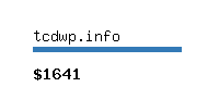 tcdwp.info Website value calculator