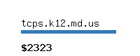 tcps.k12.md.us Website value calculator