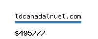 tdcanadatrust.com Website value calculator