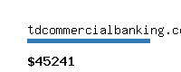 tdcommercialbanking.com Website value calculator