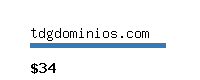 tdgdominios.com Website value calculator