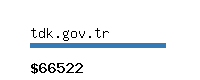 tdk.gov.tr Website value calculator