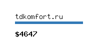 tdkomfort.ru Website value calculator