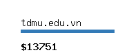 tdmu.edu.vn Website value calculator