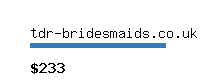 tdr-bridesmaids.co.uk Website value calculator