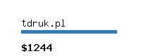 tdruk.pl Website value calculator