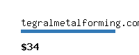 tegralmetalforming.com Website value calculator