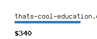 thats-cool-education.com Website value calculator