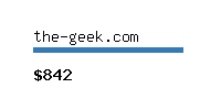 the-geek.com Website value calculator