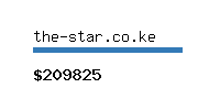 the-star.co.ke Website value calculator