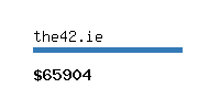 the42.ie Website value calculator