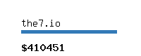 the7.io Website value calculator