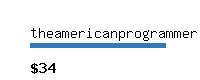 theamericanprogrammer.com Website value calculator