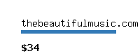 thebeautifulmusic.com Website value calculator