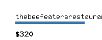 thebeefeatersrestaurant.com Website value calculator