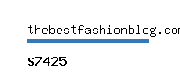 thebestfashionblog.com Website value calculator