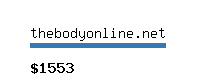 thebodyonline.net Website value calculator