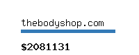 thebodyshop.com Website value calculator