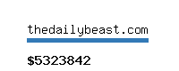 thedailybeast.com Website value calculator