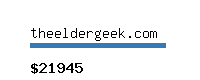 theeldergeek.com Website value calculator