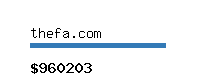 thefa.com Website value calculator