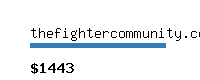 thefightercommunity.com Website value calculator